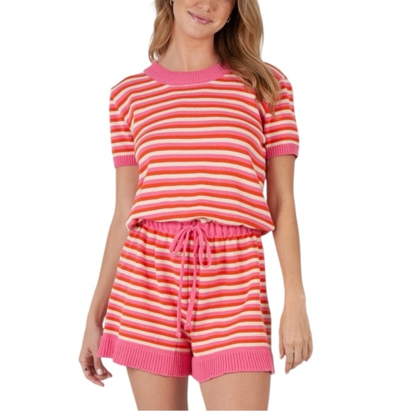 Lucca Paulina Pink-Orange Retro Romper S - Picture 1 of 5